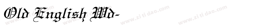 Old English Wd字体转换